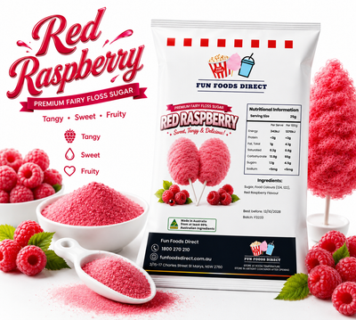 Red Raspberry Premium Fairy Floss Sugar