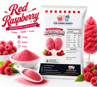 Red Raspberry Premium Fairy Floss Sugar