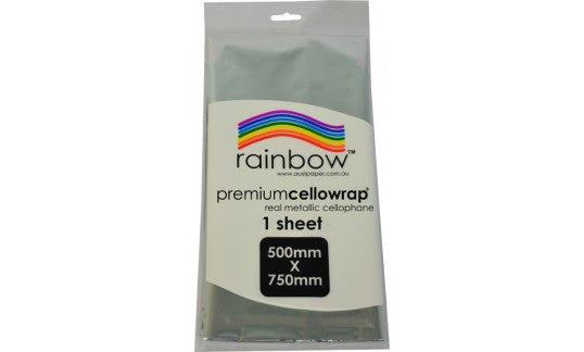 Metallic Cellophane 500mm x 750mm Pack of 25