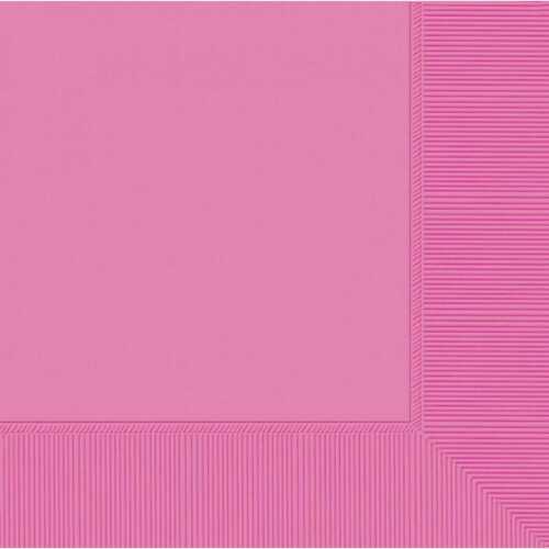 BRIGHT PINK DINNER PAPER NAPKINS SERVIETTES BIRTHDAY PARTY SUPPLIES (PACK OF 20)