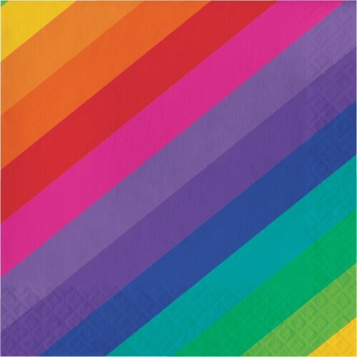 Rainbow Lunch Napkins Rainbow Party Decor Supplies Decorations