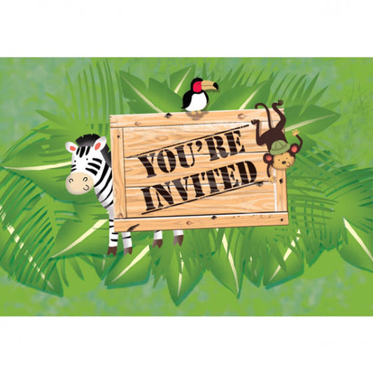 Safari Adventure Invitations Stickers