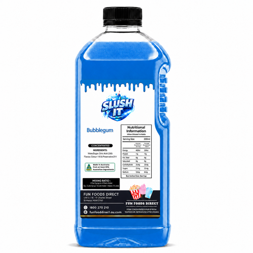 Bubblegum Sno Cone Bottle