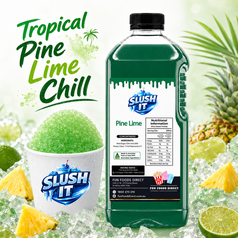 Pinelime Sno Cone Bottle