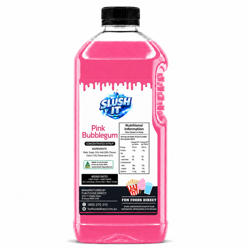 Pink Bubblegum Slushy 2LBottle