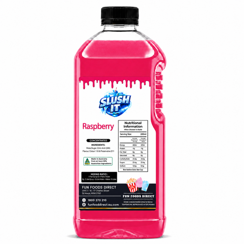 Raspberry Sno Cone Bottle