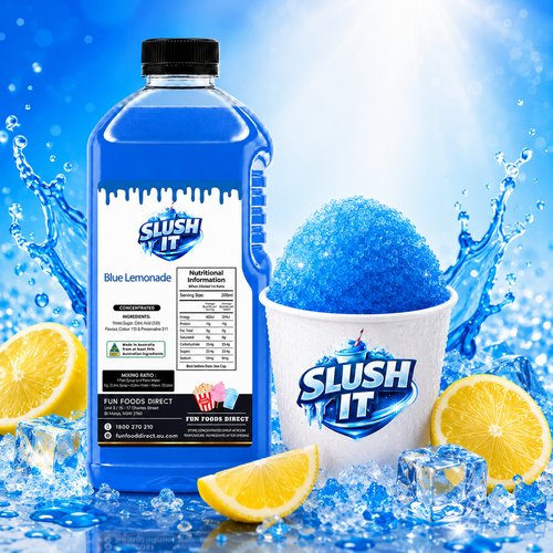 Blue Lemonade Sno Cone Bottle