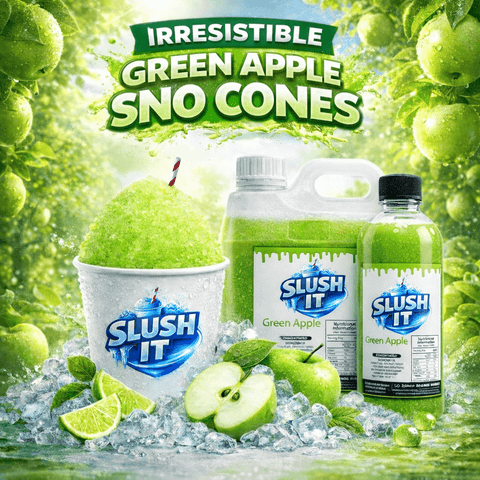Green Apple Sno Cone Bottle