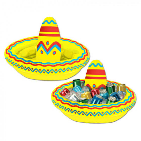 Inflatable Sombrero Fiesta Cooler