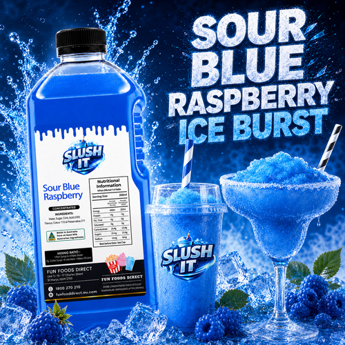 Sour Blue Raspberry Slushy Mix 2L Bottle