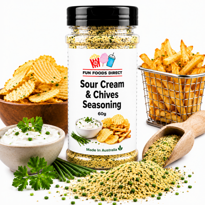 Sour Cream & Chives Seasoning 60g | Creamy Herb Flavour Boost for Chips & Snacks