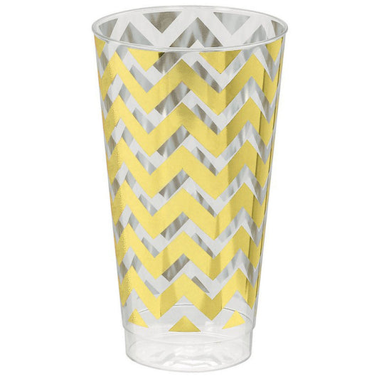 Premium Chevron Gold Drinking Cups