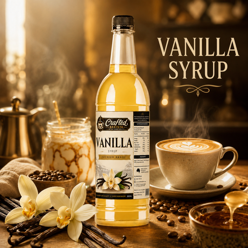 Vanilla Syrup Premium Range 800mL | Rich Vanilla Flavour