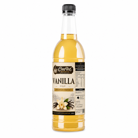 Vanilla Syrup Premium Range 800mL | Rich Vanilla Flavour