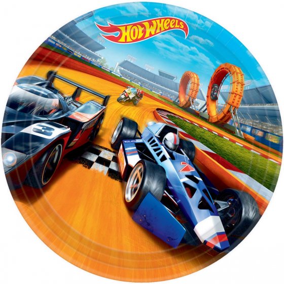 Hot Wheels Birthday Round Paper Plate